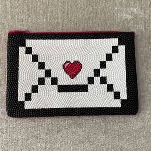 Ipsy Cosmetic Glam Bag Empty Mail Letter Envelope Pretty in Pink February 2016